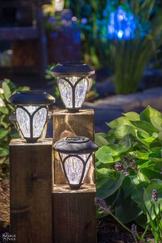 Don't forget about making your front garden come alive at night! Add some beautiful lighting for impact. Via The Navage Patch