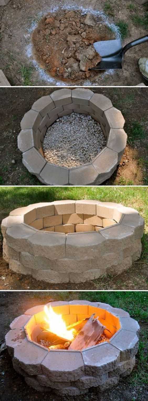 This pretty flower-shaped fire pit is so easy to make yourself! Find out how at Salty Tales