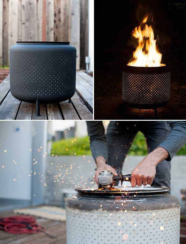 Into up cycling? Try turning an old washing machine drum into a stylish fire pit. Tutorial at House and Fig