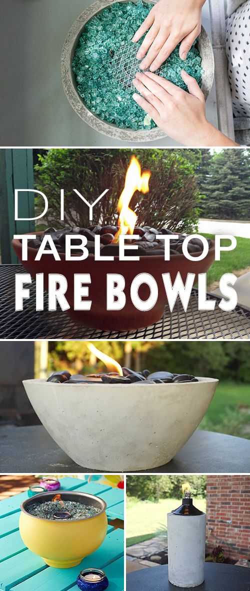 Small bowls make fantastic makeshift fire pits for your table. See how at Dunn Lumber