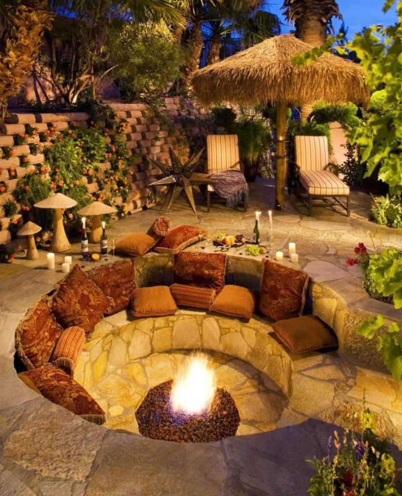 30 Backyard Fire Pit Ideas To Inspire You Page 11 Gardenholic   Fire Pit Decorations For Garden And Backyard 820x1010 