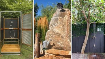 30 Awesome Backyard Shower Design Ideas