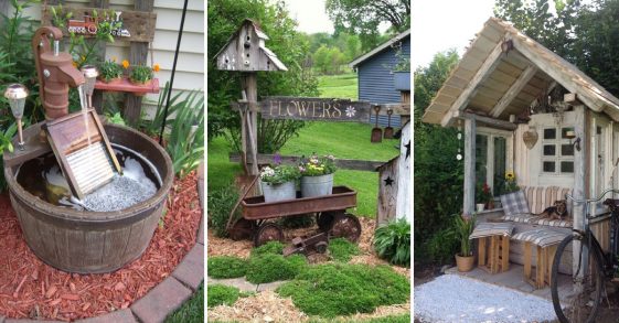 Simple And Rustic DIY Ideas For Your Backyard And Garden